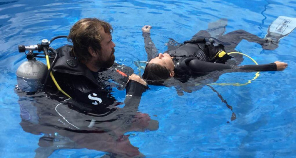 Rescue Diver at Aquarius